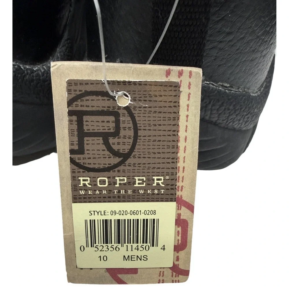 Roper Performance Slip On  Mens Black Casual Shoes‎ 09-020-0601-0208 Sz-10